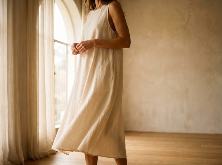 Rochie elegantă de vară, în lumină naturală