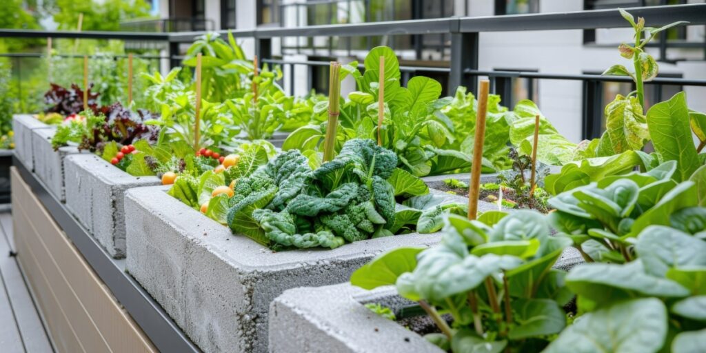 gradina de legume pe balcon